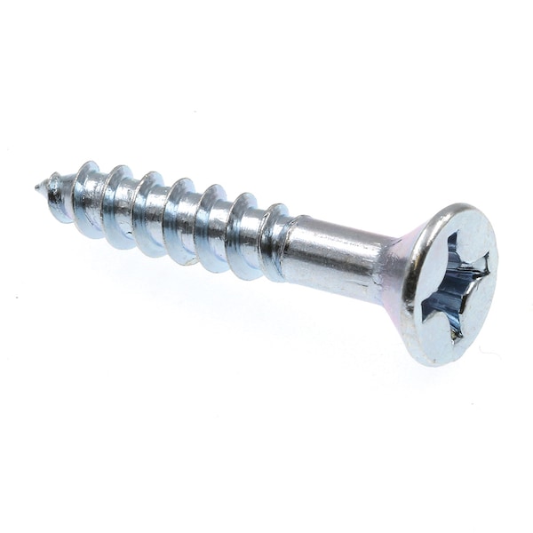 Prime-Line Wood Screw Flat Head Phillip Drive No. 12 X 1-1/4in Zinc Plated Steel 100PK 9036116 - main